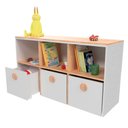 Ver imagem 1 de Estante e Organizador com Nichos e Baús Lala 100% Mdf