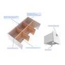 Ver imagem 4 de Estante e Organizador com Nichos e Baús Lala 100% Mdf