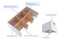 Ver imagem 4 de Estante e Organizador com Nichos e Baús Lala 100% Mdf