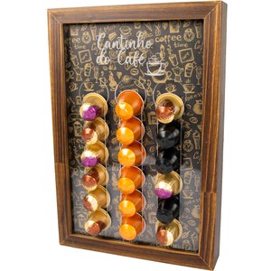 Porta Cápsulas Moldura Cantinho do Café Confirme o Modelo Make Laser PCACF