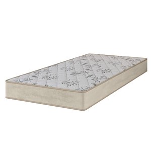 Colchão Solteiro Espuma Egito 88x188x19cm Bege Portobel - Suporta até 100kg por Pessoa