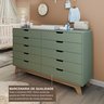 Cômoda para Quarto Infantil 10 Gavetas 100% Mdf Alice - 5