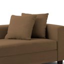 Ver imagem 2 de Recamier Divã Aspen 1,40m Suede Marrom - Clique Decoraçõesações