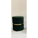 Ver imagem 1 de Puff Decorativo para Sala de Estar Quarto Escritório - Banqueta Assento - com Cinta - Verde Musgo Su