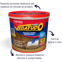 Massa Madeira 400gr Dryko Ipe - 3