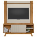 Ver imagem 6 de Painel Tv 55 Pol Lana e Rack 160cm Arum Nature/off Flex L06 - Mpozenato