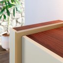 Ver imagem 3 de Buffet Aparador com 4 Portas 160x79cm Copacabana Off White Dourado