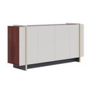 Ver imagem 4 de Buffet Aparador com 4 Portas 160x79cm Copacabana Off White Dourado