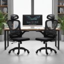 Ver imagem 1 de Kit 2 Cadeiras Escritório Presidente Home Office Mesh Columbus Rivatti