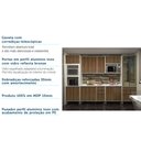Ver imagem 7 de Cozinha Completa Modulada 7 Peças, Paneleiro Vidro Reflecta, Armários e Balcões Linea Luciane Móveis