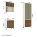 Ver imagem 6 de Cozinha Completa Modulada 7 Peças, Paneleiro Vidro Reflecta, Armários e Balcões Linea Luciane Móveis