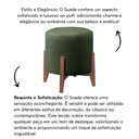 Ver imagem 2 de Puff Decorativo Redondo Eloá Suede Verde