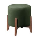 Ver imagem 1 de Puff Decorativo Redondo Eloá Suede Verde