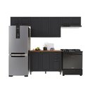 Ver imagem 2 de Armário de Cozinha Modulada Compacta Fidelitá Nara 100% MDF 4 Peças 280cm 10 Portas 2 Gavetas com