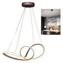 Ver imagem 1 de Lustre Luminaria Arco Infinito Aneis 3 em 1 Led 49W Quarto Cozinha Sala de Jantar Recepçao Comercial