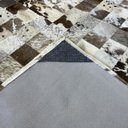 Ver imagem 3 de Tapete de Couro Cinza Natural Malhado 2,00x3,00 C/b Pç10x10