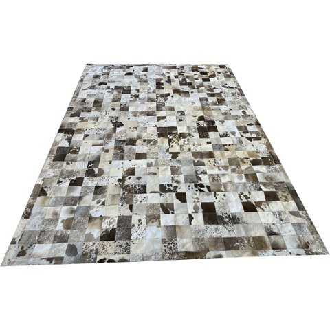 Tapete de Couro Cinza Natural Malhado 2,00x3,00 C/b Pç10x10