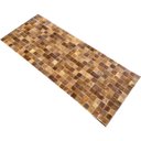 Ver imagem 2 de Tapete de couro passadeira marrom castanho 0,60x1,50 sb PÇ 5