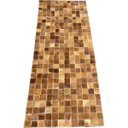 Ver imagem 1 de Tapete de couro passadeira marrom castanho 0,60x1,50 sb PÇ 5