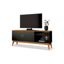 Ver imagem 3 de Rack para Tv até 60 Polegadas com 2 Portas Puxador de Couro Apolo