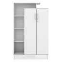 Ver mais imagens de Armário Multiuso Sapateira Elite Branco com Nicho Decorativo - Demóbile