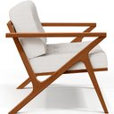Ver imagem 6 de Poltrona Decorativa Sala de Estar com Cintas de Corano Laís B04 Bouclê Cru - Lyam Decor