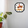 Relógio de Parede Oitavado 23cm Gama Phr007 Diversos Modelos Preto Galinha - 2