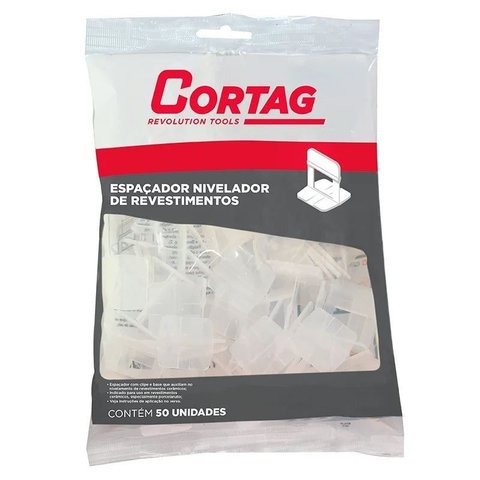 Espacador Nivel Piso Porcelanato 3,0mm 50 Peças Cortag