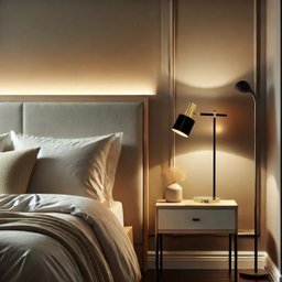 Abajur Articulado Luminária de Mesa Escritório Leitura Cama:preto/alum.escovado - 4