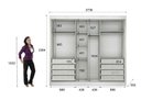 Ver imagem 5 de Guarda Roupa Casal 3 Portas 8 Gavetas - Logan-branco - Móveis Novo Horizonte