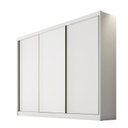 Ver imagem 3 de Guarda Roupa Casal 3 Portas 8 Gavetas - Logan-branco - Móveis Novo Horizonte