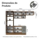 Ver imagem 3 de Armário de Cozinha Completa 270 cm Rustic/Cinza Agata Madesa 12
