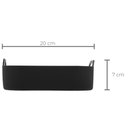 Ver imagem 2 de Forma Silicone Quadrada 20cm Preta Air Fryer Lyor com Alças Cesto Vasilha Forro Bandeja