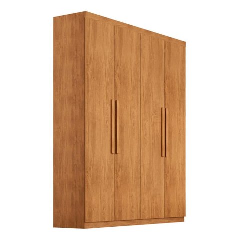 Guarda-Roupa Solteiro 100% MDF 4 Portas e 2 Gavetas Multimóveis CR35504 Madeirado