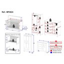Ver imagem 4 de Quarto de Bebê Completo com Berço Americano 3 em 1 Suspiro Multimóveis MP4624 - Off White