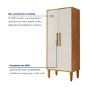 Ver imagem 3 de Armário Multiuso 2 Portas 3 Prateleira Paraná Kaiki Móveis - Nature/off