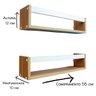 Nicho Organizador de Livros Brinquedos Quarto Infantil Prateleira Livreiro Mdf Madeira 55cm:branco - 4