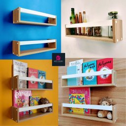 Nicho Organizador de Livros Brinquedos Quarto Infantil Prateleira Livreiro Mdf Madeira 55cm:branco - 3