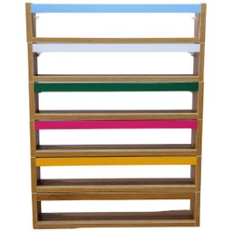 Nicho Organizador de Livros Brinquedos Quarto Infantil Prateleira Livreiro Mdf Madeira 55cm:branco - 6