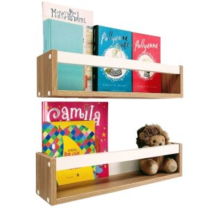 Nicho Organizador de Livros Brinquedos Quarto Infantil Prateleira Livreiro Mdf Madeira 55cm:branco