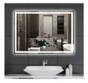 Ver imagem 1 de Espelho Jateado Iluminado com Led Frio e Touch 100x70cm Horizontal