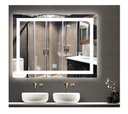 Ver imagem 3 de Espelho Jateado Iluminado com Led Frio e Touch 100x70cm Horizontal