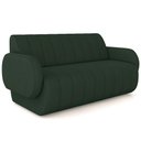 Ver imagem 1 de Sofá 3 Lugares Sala Living Orgânico 188cm Fávara K01 Veludo Verde - Lyam Decor