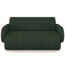 Ver imagem 3 de Sofá 3 Lugares Sala Living Orgânico 188cm Fávara K01 Veludo Verde - Lyam Decor