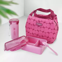 Ver imagem 1 de Bolsa Térmica Marmita Copo Fitness Kit 3 Peças Elementos