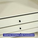 Ver mais imagens de Guarda-roupa Casal 6 Portas Reflectas com Led 6 Gavetas Mdf Solare