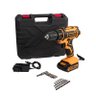 Parafusadeira + Carregador + Kit de Brocas + Maleta - 1