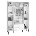 Ver imagem 3 de Jogo de Quarto Infantil Isis Guarda Roupa 4 Portas e Cômoda 4 Gavetas Areia/Savana - Reller Móveis