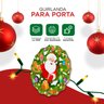 Decoração para Natal Guirlanda Natalina em Mdf - Portas/festas/área Externa/interna/papai Noel - 4