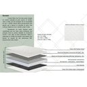 Ver imagem 3 de Cama Box Baú Solteiro: Colchão Molas Ensacadas Herval C1789 + Base Crc Suede Gray (88x188)